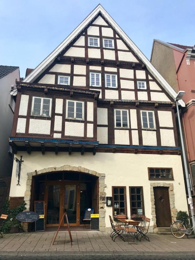 Hotel-Pension Markt-Scheune Anno 1652 Vlotho Dış mekan fotoğraf