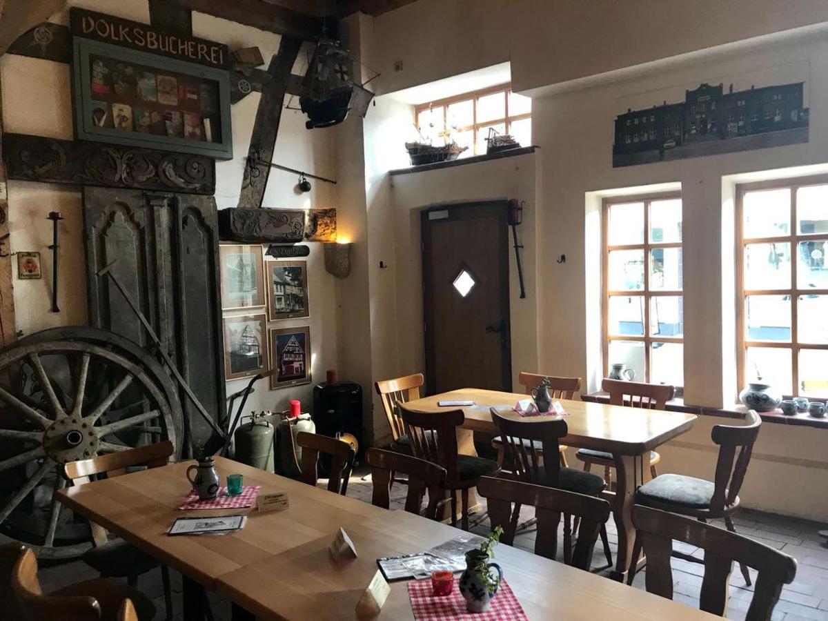 Hotel-Pension Markt-Scheune Anno 1652 Vlotho Dış mekan fotoğraf